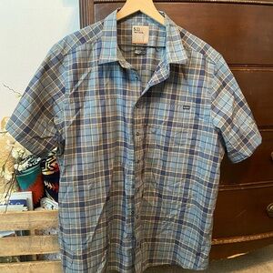5.11 Tactical Blue and Tan Plaid Men's Shirt